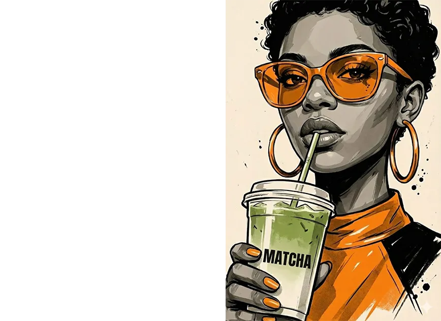 Coffe-Matcha-Latte-Drinking